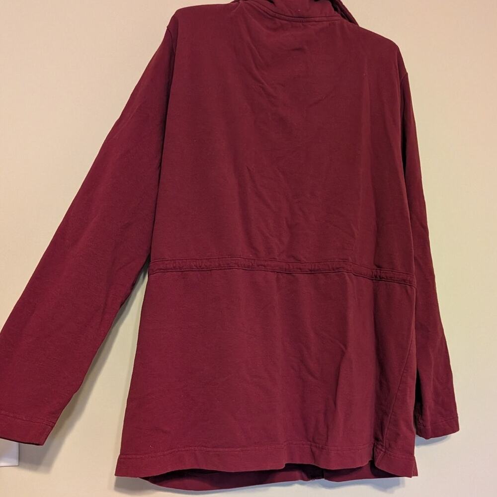 White Stag Cabin Core Burgandy Anorak Jacket With Pockets And Strings To Cinch - Picture 4 of 6